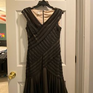Sheer black, nude lined 20’s style dress